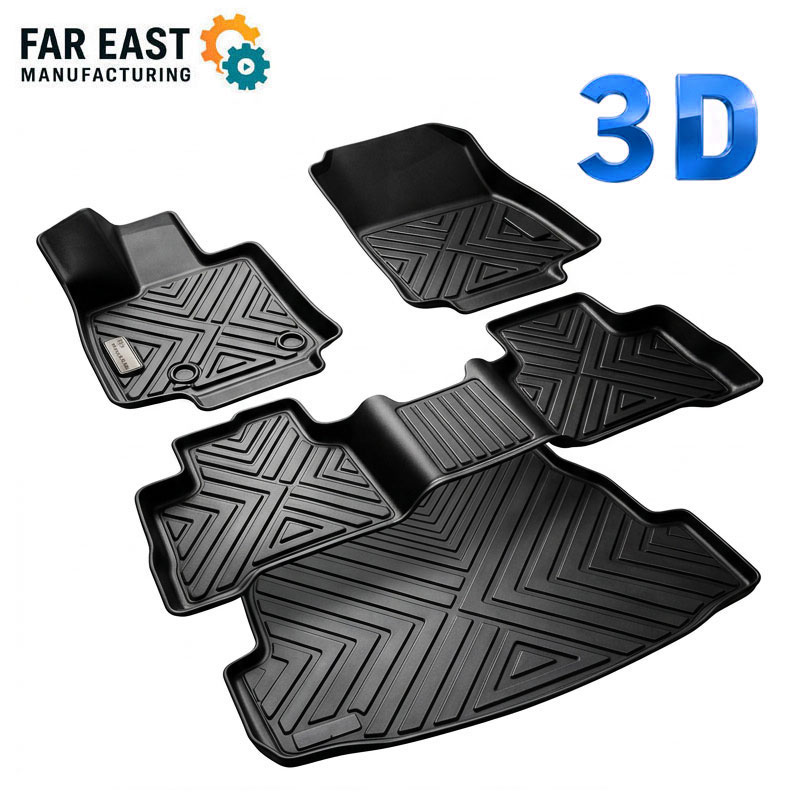 3D TPE カーフロアマット