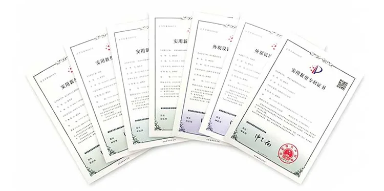 Utility model & appearance design patent certificates for custom car cleaning kit manufacturer, Far East Manufacturing auto detailing accessories intellectual property certification